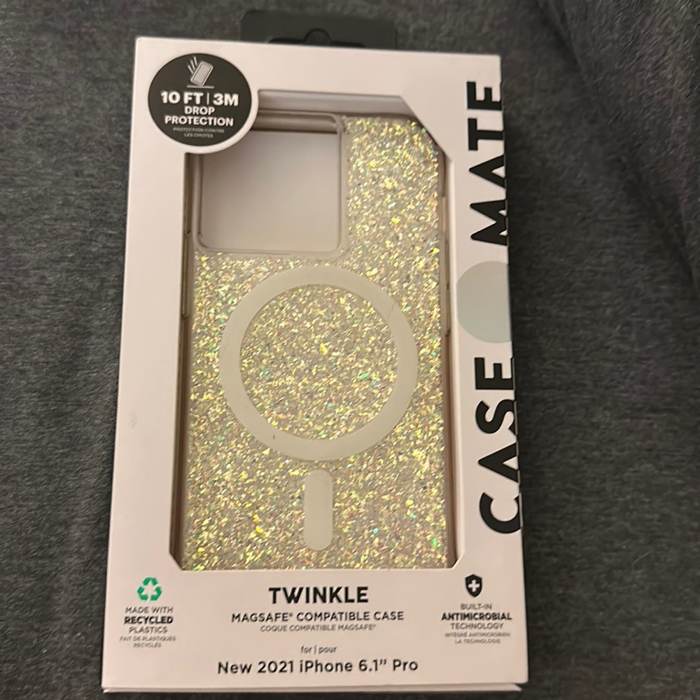 iPhone 13 pro sparkly case mate case